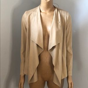 2/$100 Faux Suede Waterfall Jacket Tan